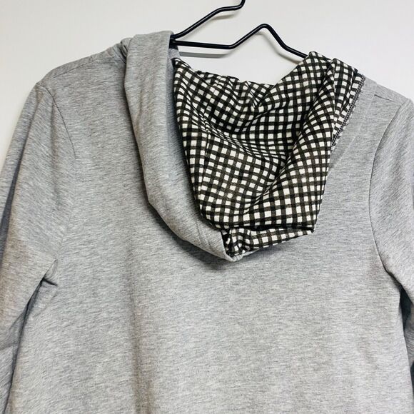 Disney Parks Women's Oversized Minnie Mouse Full Zip Up Hooded Jacket Sz Sm Gray - Picture 7 of 8